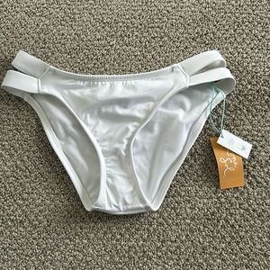 White bikini bottoms